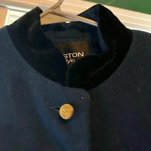 Vintage Halston Lifestyle Long Wool Overcoat Women’s size 10 - Picture 3 of 10